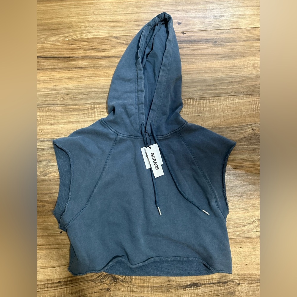 Garage Teal Hoodie Tank Top